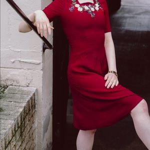 1940s Crepe Rayon VINTAGE Dress - XS